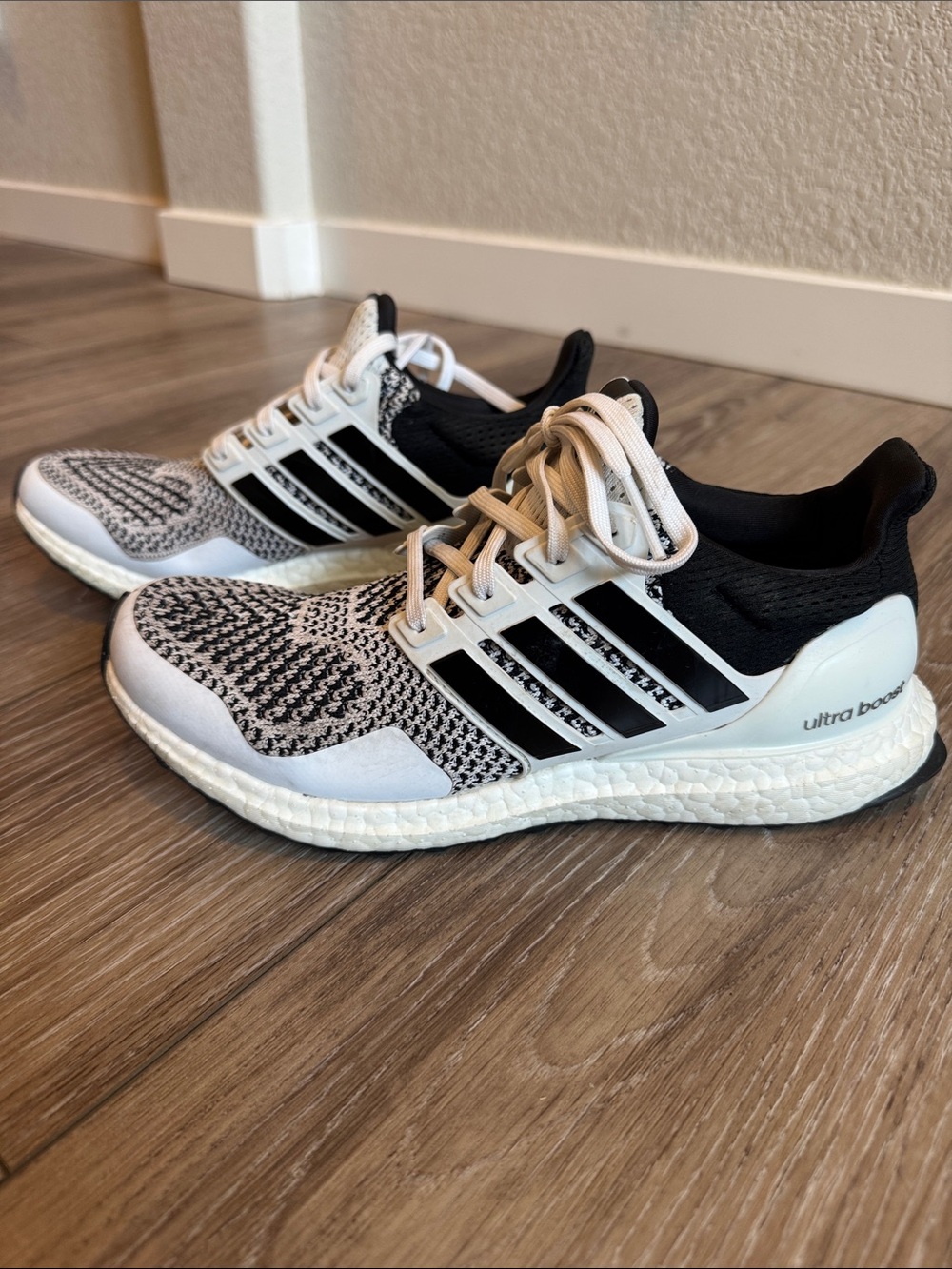 adidas Ultra Boost Men’s Running Shoes - Black & White